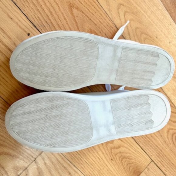 LuLu's Casual White Lace Up Platform Sneakers Size 7.5 - Picture 6 of 8